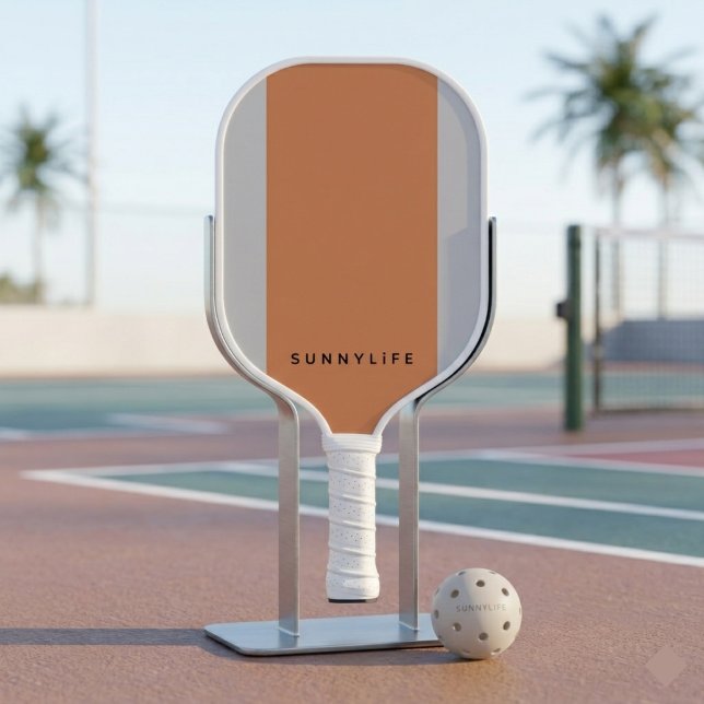Modern Peach Stripe Pickleball Paddle (Creator Uploaded)