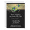 Modern Peacock Feathers Faux Jewel Scroll Swirl