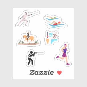 Modern Pentathlon Stickers
