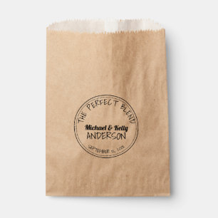 Modern Perfect Blend Coffee Wedding Treat Favour Bags