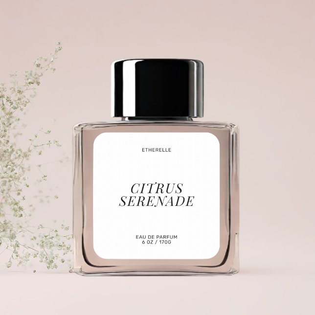 Modern perfume label elegant product sticker (Creator Uploaded)