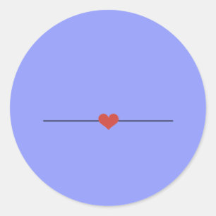 Modern periwinkle make your own  classic round sticker