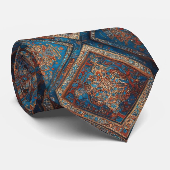 Modern Persian Beautiful Old Pattern Collection Tie (Rolled)