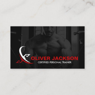 Modern Personal Fitness Coach Logo  Business Card