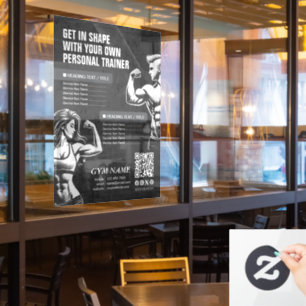 Modern Personal Fitness Trainer Menus Price Lists