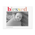 Modern Personal Photo | Colourful Blessed