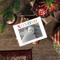 Modern Personal Photo | Colourful XoXoXo