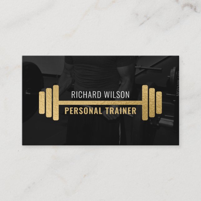 Modern Personal Trainer Business Card (Front)