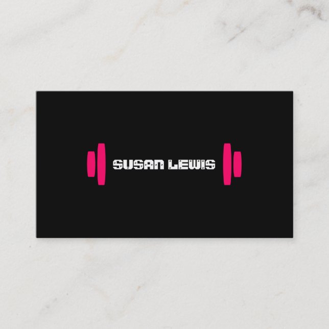 Modern Personal Trainer Business Card (Front)