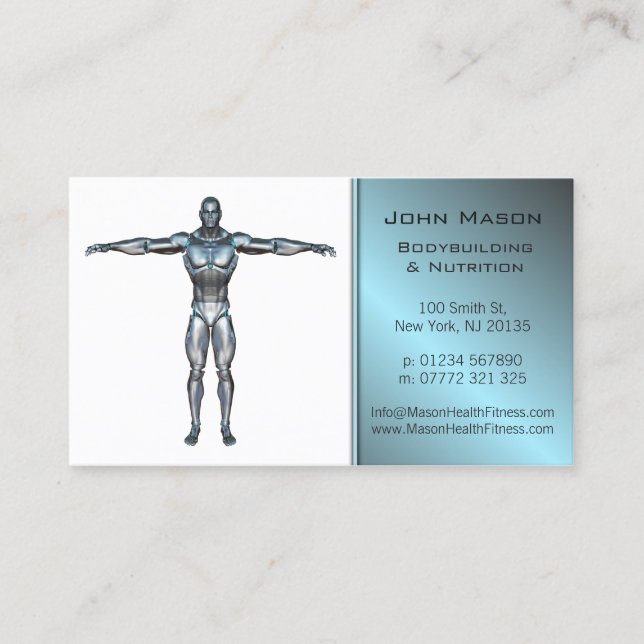 Modern Personal Trainer Business Card (Front)