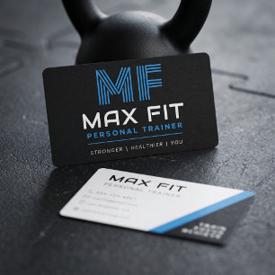 Modern Personal Trainer Fitness Coach Business Card