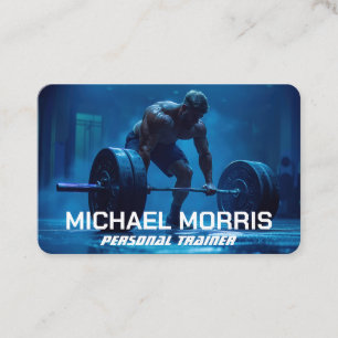 Modern Personal Trainer Fitness Gym Coach Business Card