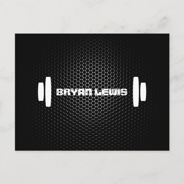 Modern Personal Trainer Post Card (Front)