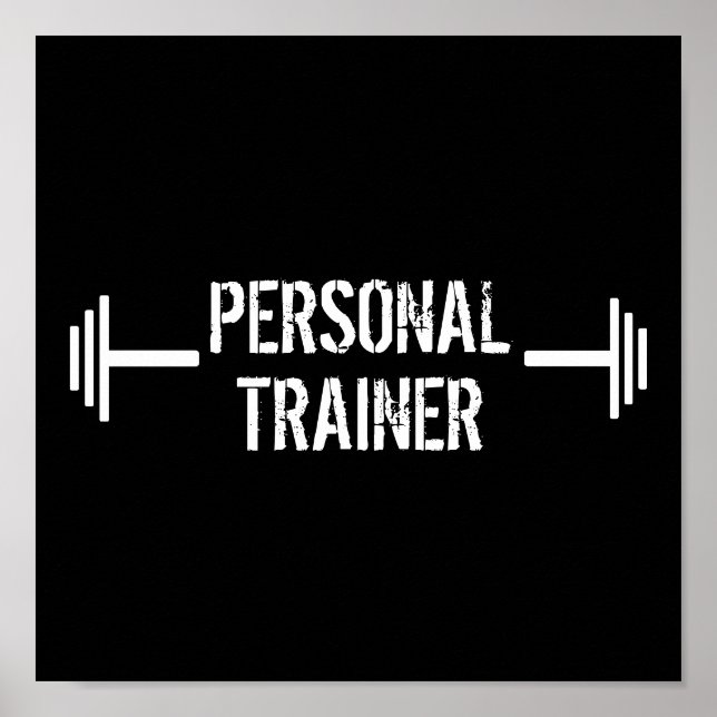 Modern Personal Trainer Poster (Front)