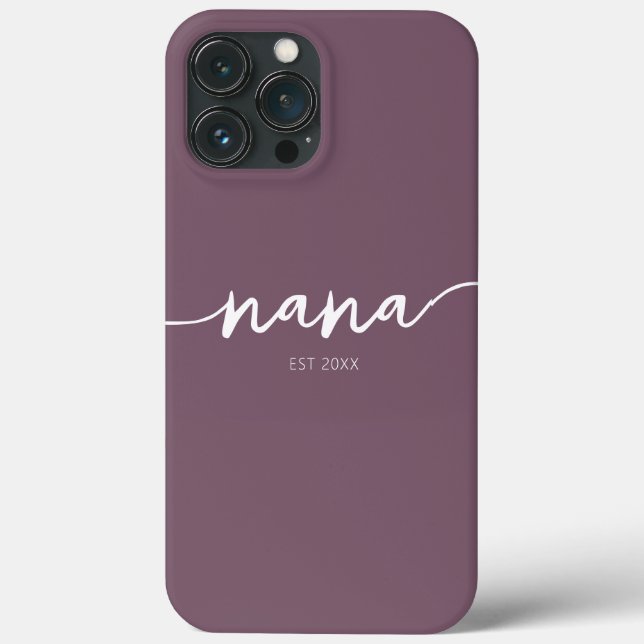 Modern Personalise Grandmother Mother's Day Gift Case-Mate iPhone Case (Back)