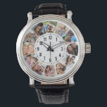 Modern Personalised 12 Photo Collage Watch<br><div class="desc">Upload 12 photographs,  and you've got yourself a personalised photo collage gift that the family will love!</div>