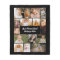 Modern Personalised 16 Photo Collage Custom Colour