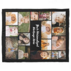Modern Personalised 16 Photo Collage Custom Colour