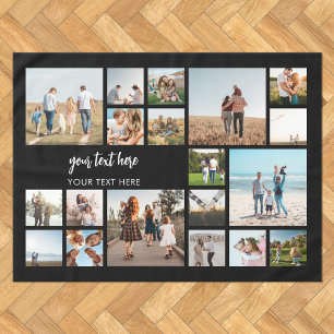 Modern Personalised 19 Photo Collage Tablecloth