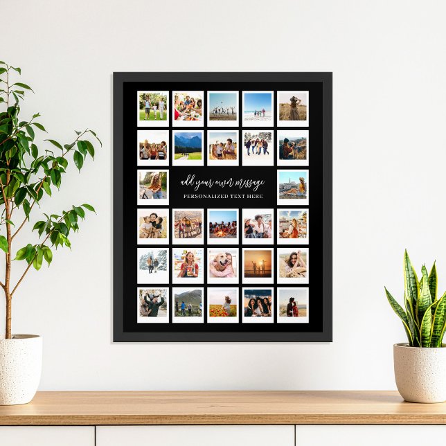 Modern Personalised 27 Pictures Photo Collage Poster (Creator Uploaded)