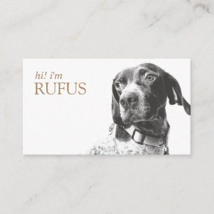 Modern Personalised Add Your Photo QR Code Business Card