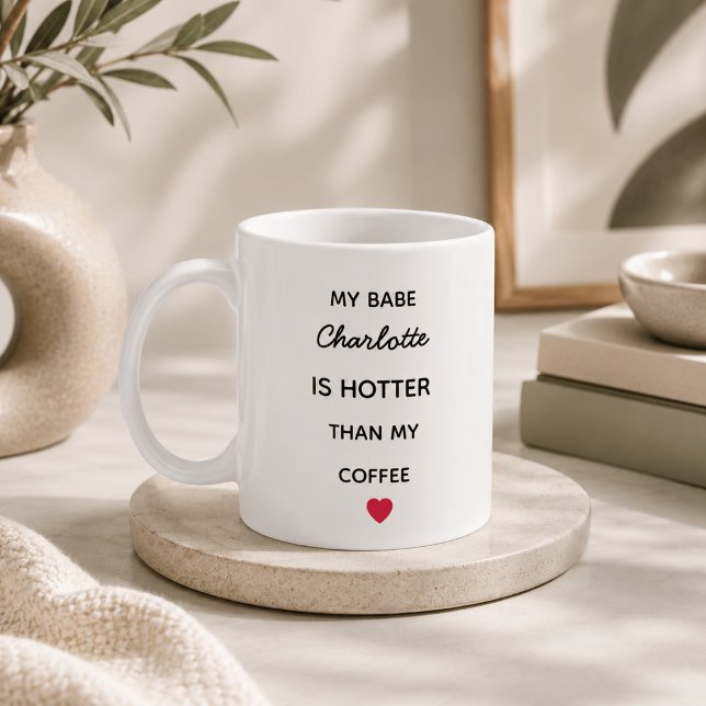 Modern Personalised Babe Coffee Mug (Creator Uploaded)