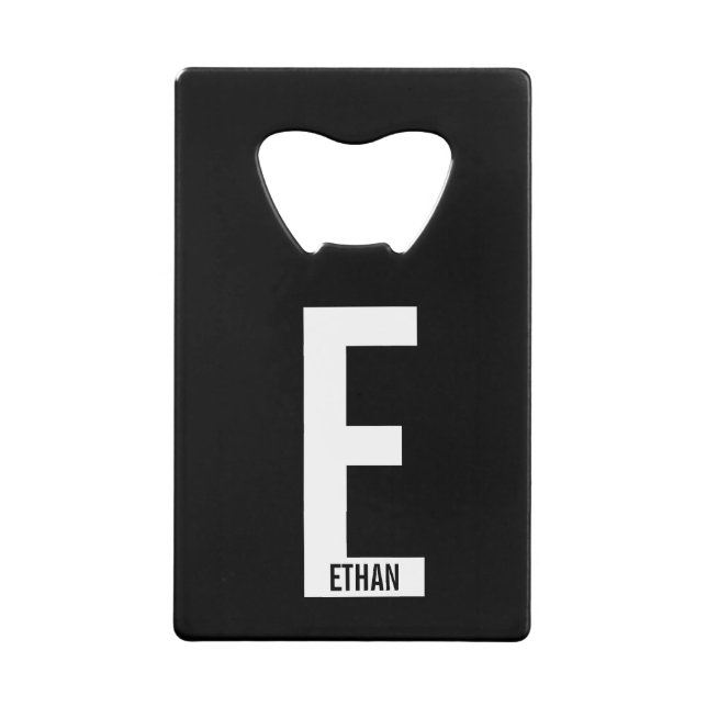 Modern Personalised Bold Monogram and Name (Front)