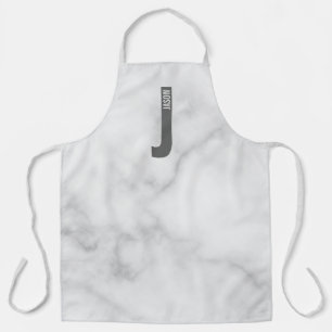 Modern Personalised Bold Monogram and Name Apron