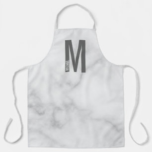Modern Personalised Bold Monogram and Name Apron
