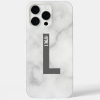 Modern Personalised Bold Monogram and Name