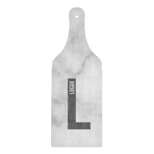 Modern Personalised Bold Monogram and Name Cutting Board