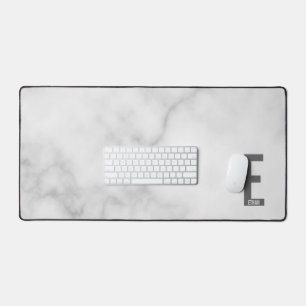 Modern Personalised Bold Monogram and Name Desk Mat