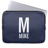 Modern Personalised Bold Monogram and Name