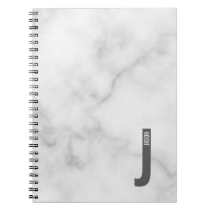 Modern Personalised Bold Monogram and Name Notebook