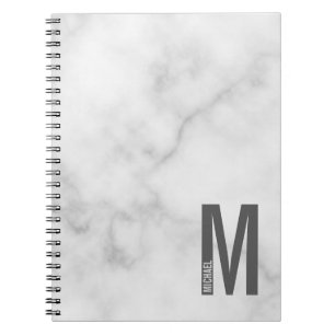 Modern Personalised Bold Monogram and Name Notebook