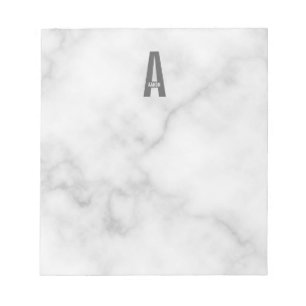 Modern Personalised Bold Monogram and Name Notepad