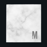 Modern Personalised Bold Monogram and Name Notepad<br><div class="desc">Modern Monogram Design featuring personalised monogram letter "M" and name in modern bold sans serif font style.</div>