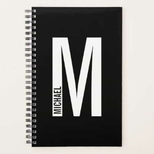 Modern Personalised Bold Monogram and Name Planner