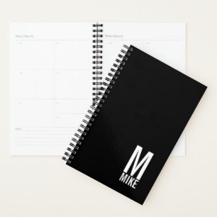 Modern Personalised Bold Monogram and Name Planner
