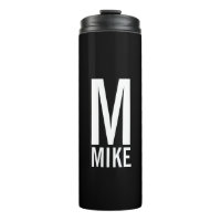 Modern Personalised Bold Monogram and Name
