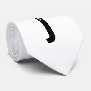Modern Personalised Bold Monogram and Name Tie