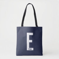 Modern Personalised Bold Monogram and Name