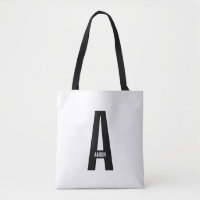 Modern Personalised Bold Monogram and Name