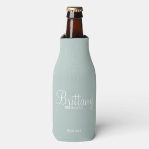 Modern Personalised Bridesmaids Bottle Cooler