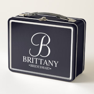 Modern Personalised Bridesmaids Metal Gift Box