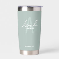 Modern Personalised Bridesmaid's Monogram and Name