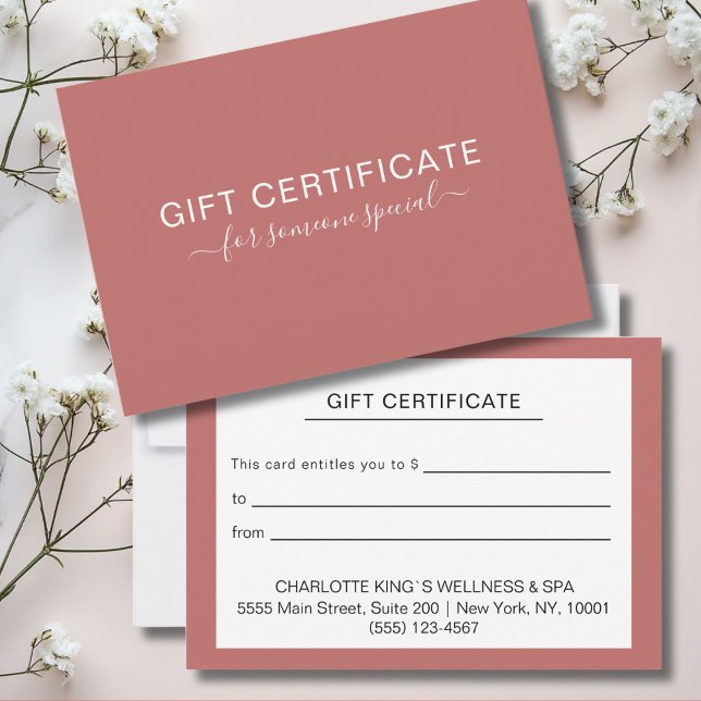 Modern Personalised Business Gift Certificate (Creator Uploaded)