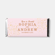 Modern Personalised Couple Gold Glitter Name,Date