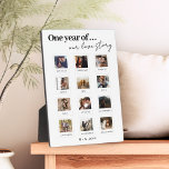 Modern Personalised Couples Photo Love Story Plaque<br><div class="desc">Modern Personalised Couples Photo Love Story plaque</div>