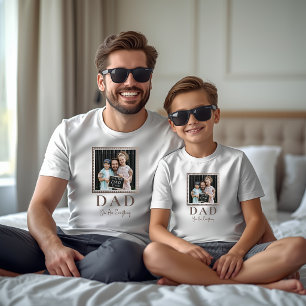Modern Personalised Dad Photo Kids T-Shirt